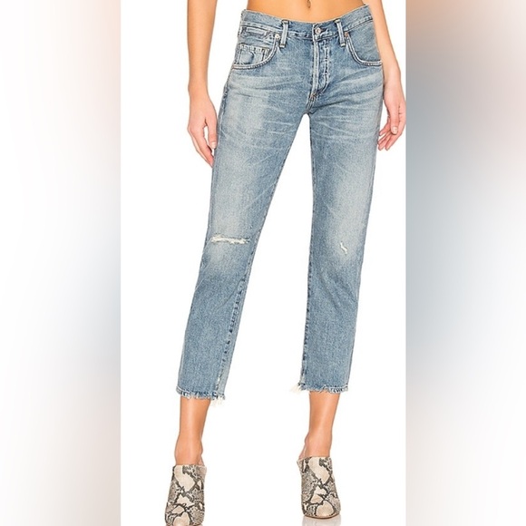 Citizens of Humanity Emerson Straight Leg Distressed Jeans 27 Premium Vintage - Picture 1 of 13
